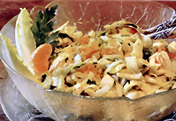 Chicorée-Langusten-Salat mit Ingwermayonaise